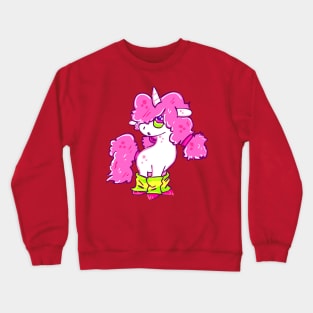 Unicorn in Leg Warmers Crewneck Sweatshirt